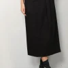 Tibi Rok - Bio Twill Triple Pleat Skirt - Black