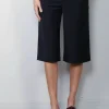 Tibi Short - Tropical Wool Short - Navy