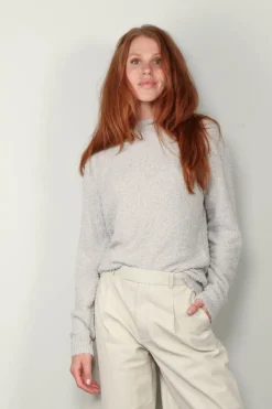 Tibi Trui - Serviette Crewneck Easy Pullover - Grey