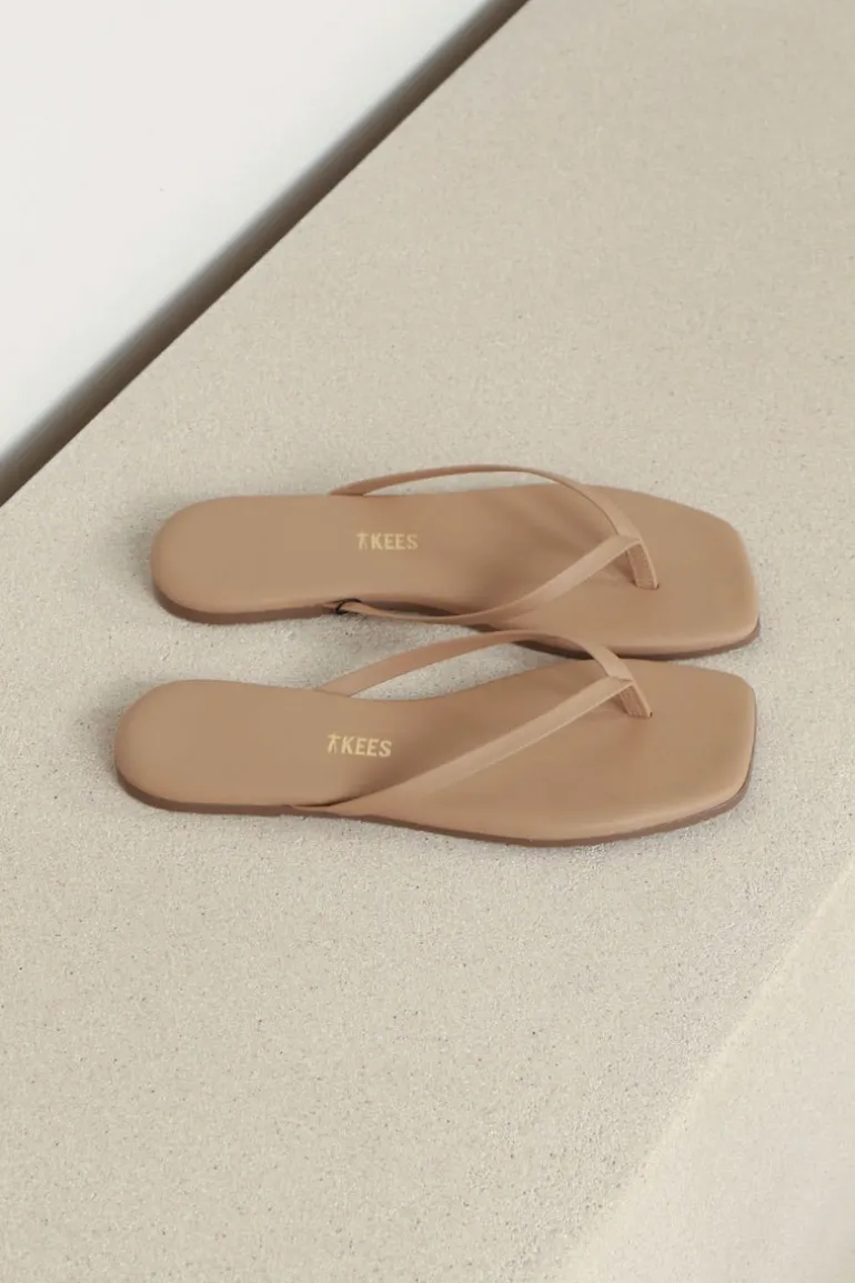 TKEES Slippers - Square Toe Lily - Cocobutter