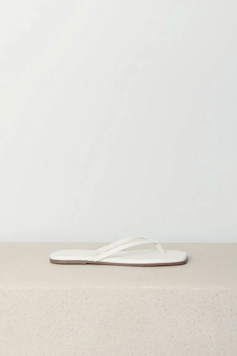 TKEES Slippers - Square Toe Lily - Cream