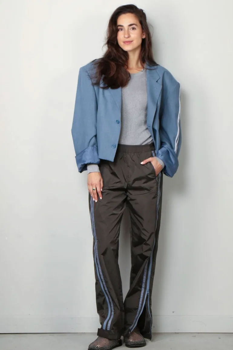 6397 Top - Skinny crew - Silver