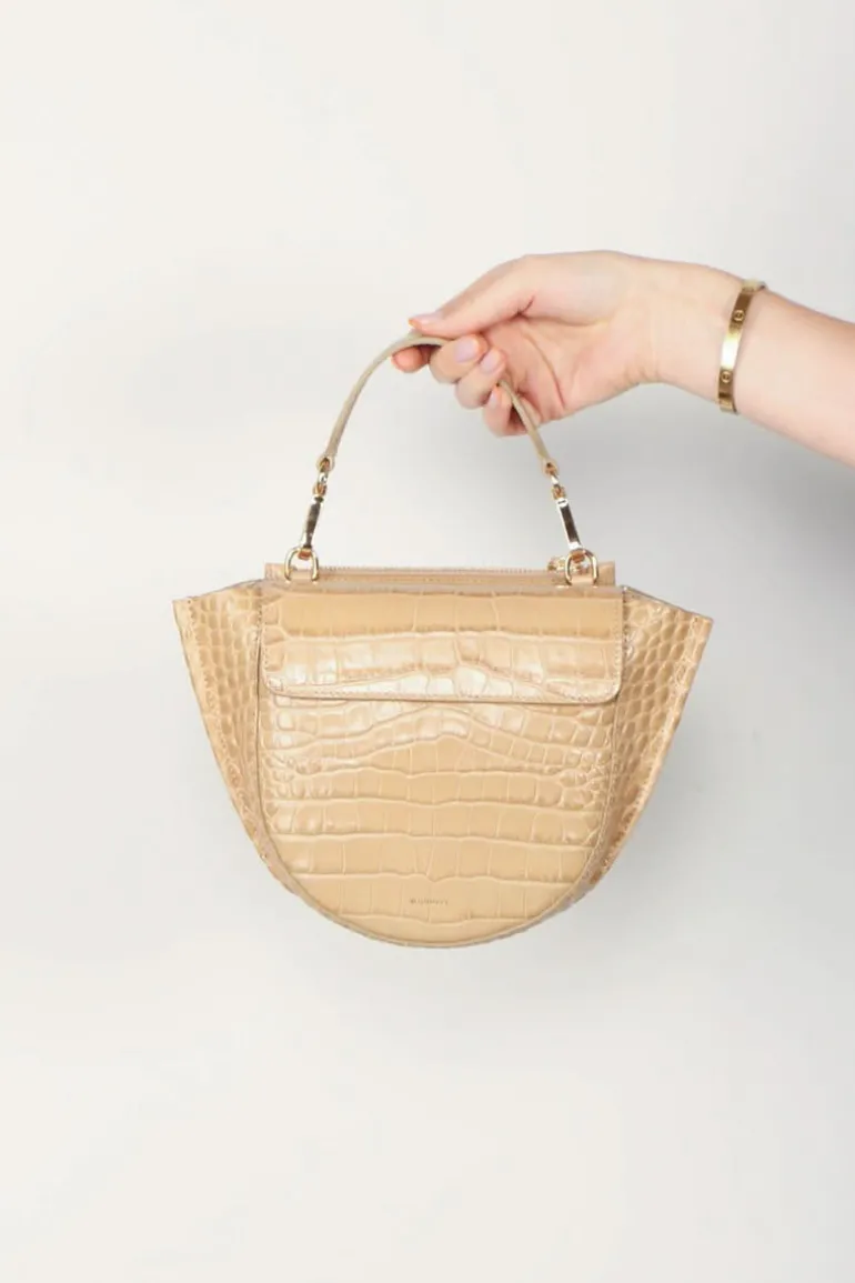Wandler Tas - Hortensia mini - Desert croco