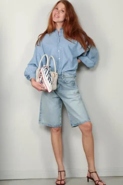 Xirena Blouse - Damien - Dusty Blue