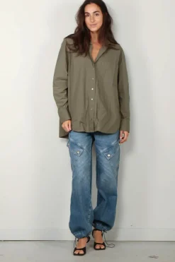 Xirena Blouse - X5AVC006 Sydney - Army green