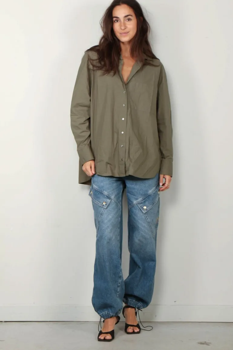 Xirena Blouse - X5AVC006 Sydney - Army green
