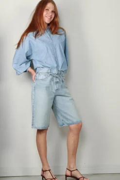 Xirena Blouse - Damien - Dusty Blue