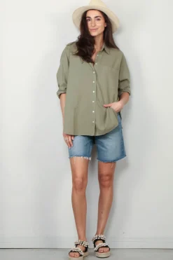 Xirena Blouse - Sydney - Dark Seagrass