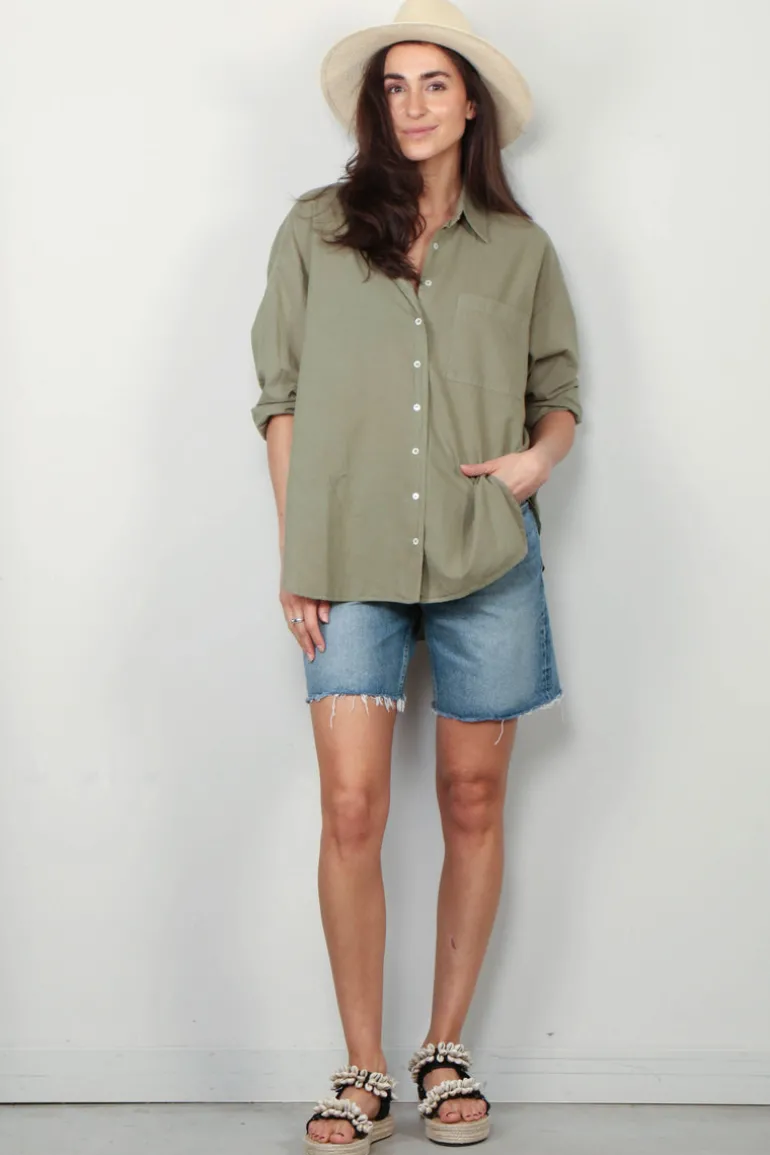 Xirena Blouse - Sydney - Dark Seagrass