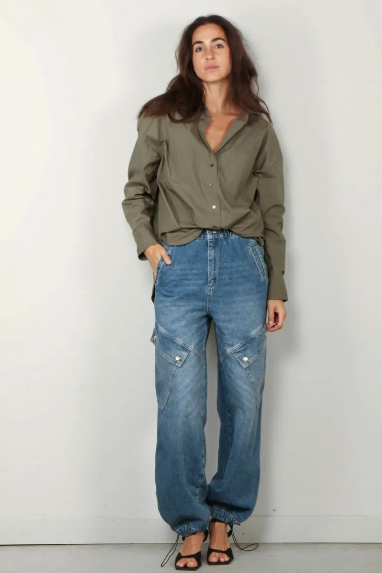 Xirena Blouse - X5AVC006 Sydney - Army green