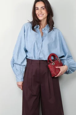 Xirena Blouse - Damien - Dusty Blue